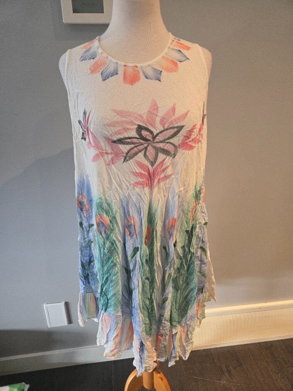 Sewa Canada Floral Print Sleeveless Tunic | Size Large | EUC